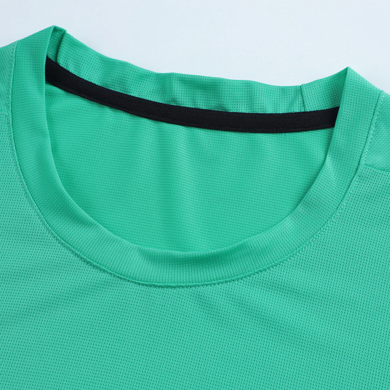 Camiseta deportiva de verano para hombre y mujer, de cuello redondo, manga corta, para entrenamiento al aire libre, fitness, transpirable, elástica, de secado rápido, estilo delgado.