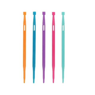 PACK塑料彩色穿带器 穿松紧带工具 穿细绳牛筋编条拼布易穿器 3款