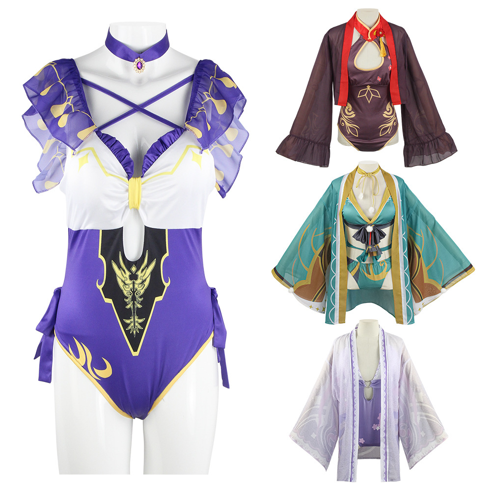 原神cos性感泳衣胡桃希娜麗莎動漫二次元泳衣cosplay表演服女裝