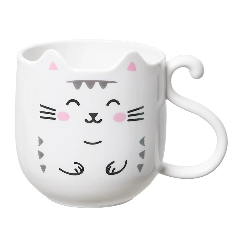 children's cartoon toothbrush and mouthwash set, cute animal cup 201–300 ml, 3-color options
