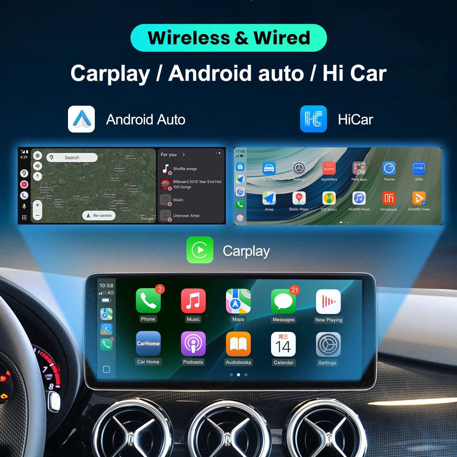 Suitable for Mercedes B-Class 2011-2012 Models, the Linux Screen Replacement Device Is Compatible with Ntg4.0 System Bba