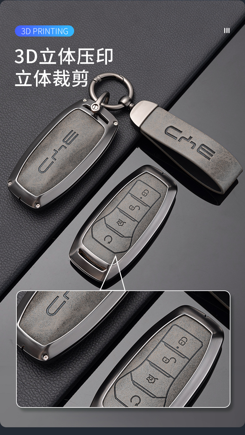 Suitable for Byd Car Key Covers, Including Models Like Tang, Yuan, Song, Qin, Han, Seagull, Sea Lion, Dolphin, Seal, and Destroyer Series