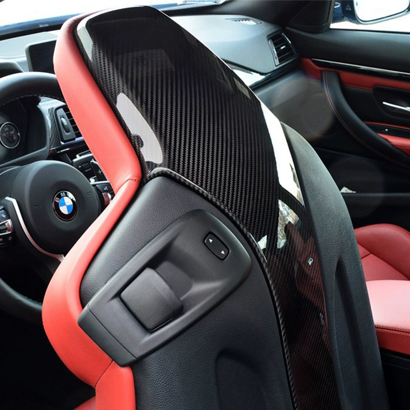 Подходит для BMW M3 F80 настоящие карбоновые накладки на спинку переднего сиденья, для тюнинга M3 M4 M2 F80 F82 F83
