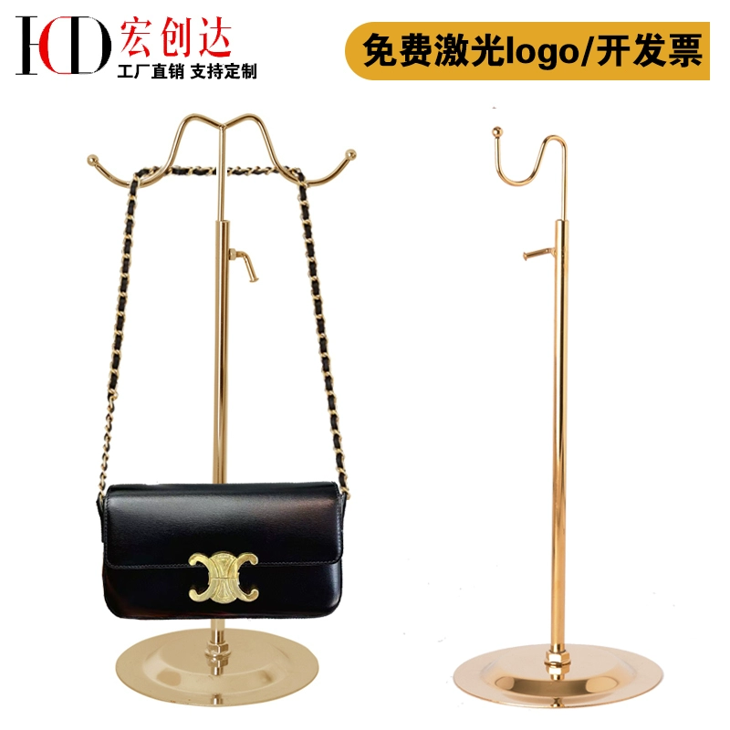 ♤ Стойка для сумок, подвесная стойка для сумок, стойка для демонстрации сумок из нержавеющей стали, стойка для сумок в магазине одежды, подставка для сумок, стойка для продажи сумок.