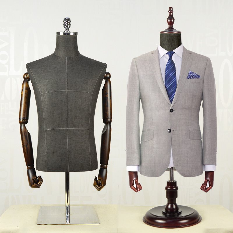 韩版男装半身模特道具服装店衣柜展示台模西装衬衫假人拍摄模特架