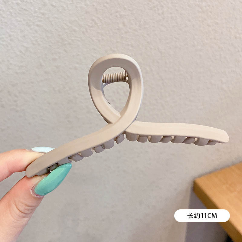 Accesorios para el cabello de pinza de tiburón de acrílico grande de Corea, clip de agarre para el cabello de disco simple, tocado de horquilla de cabeza femenina al por mayor