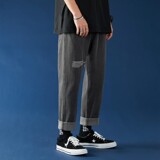 Весенние прямые свободные джинсы, трендовые штаны для отдыха, городской стиль, 2022