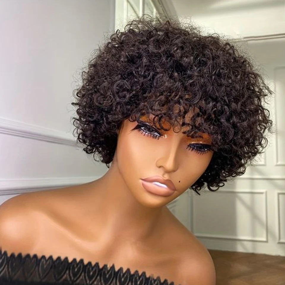 105g Weight Full Head Wigs Wig & Hair Extension Type Wigs Wig Accessories Short Curly Hair Wig Hairstyle Real Hair Hair Material Party, Stage, Street Occasion Women's Gender Casual, Hip-Hop, Simple Style Style Women's Casual Hip-Hop Simple Style Party Stage Street Real Hair Short Curly Hair Wigs 5