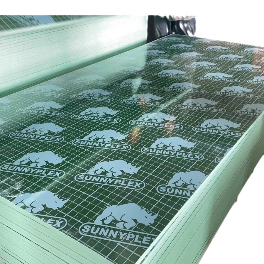 Contrachapado laminado verde, tablero laminado de construcción, tablero laminado de ingeniería, plantilla de producción de muebles de decoración de interiores de alta resistencia