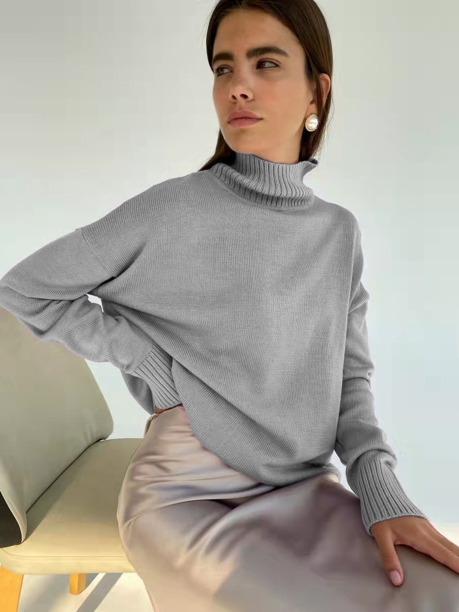 ​​Luxury Lambswool Turtleneck Sweater – Slim Fit Winter Pullover In 9 Seasonal Colors​​_voghion.com