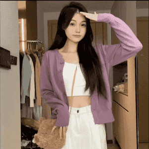 【现货】《香草奶盖》秋冬款百搭软糯糯针织开衫上衣毛衣|undefined