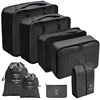 Folding storage bag for traveling, organizer bag, cosmetic bag, clothing, footwear, case bag, set