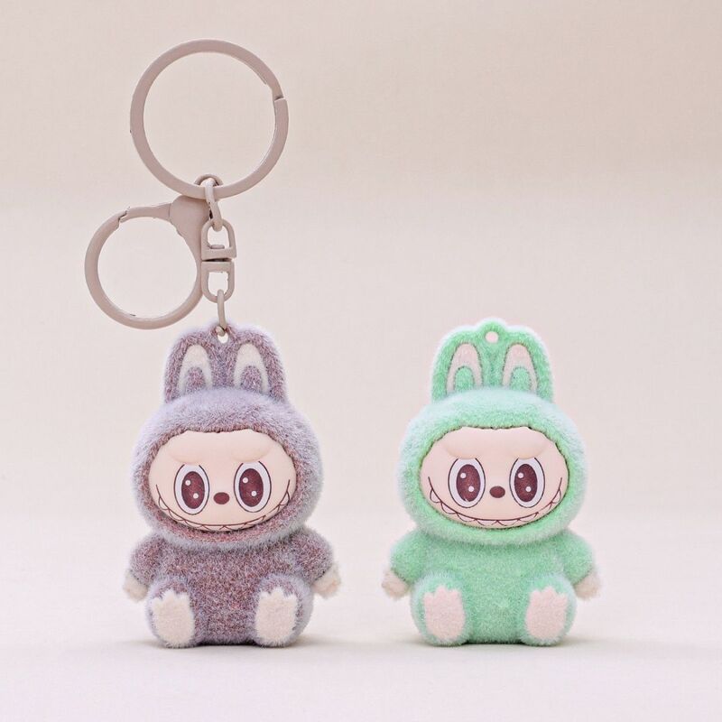 新しい植毛小動物キーホルダーライブブロードキャストラブブ人形バッグペンダントクリエイティブ小さなギフトペンダント|undefined