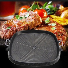 露營煎鍋韓式烤肉盤野外戶外卡式爐燒便攜家庭烤肉不粘烤盤鐵板燒