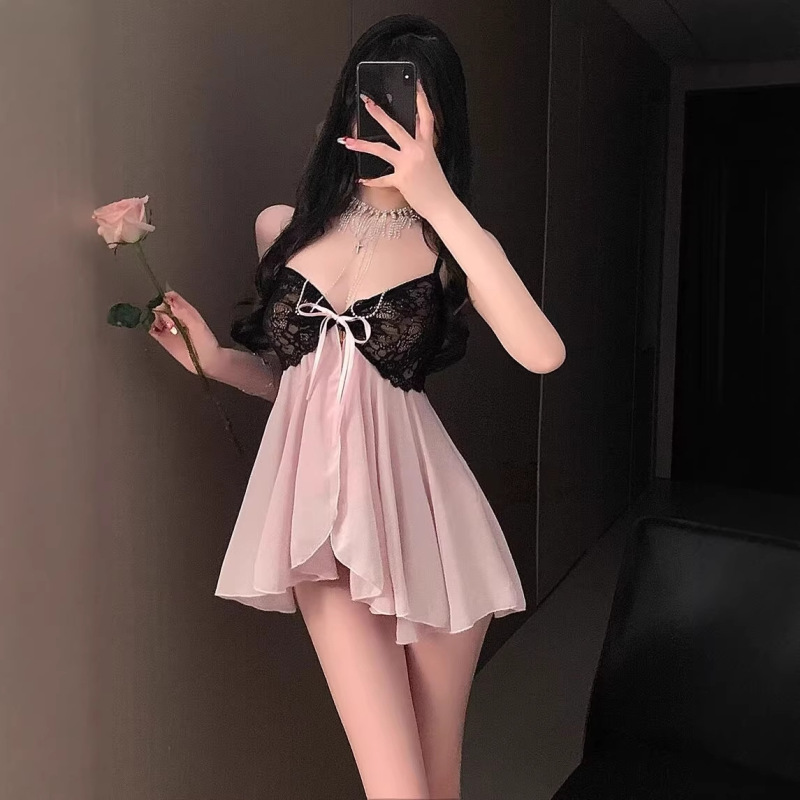 Xishi Sexy Nightgown for Women, Stunning Lace with Unique Design, New Style Camisole Nightdress for Petite Women
