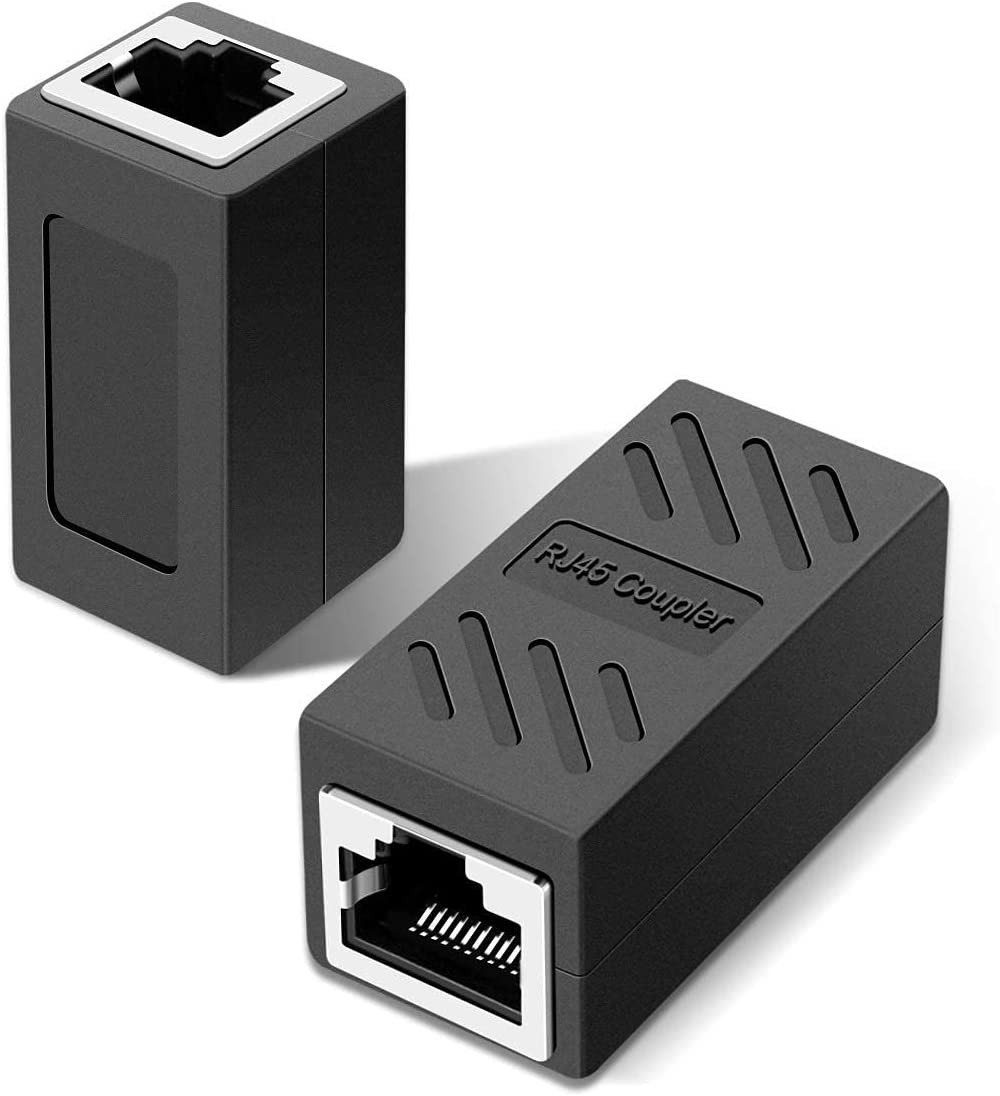 网络直通头RJ45网线连接器对接头8P8C屏蔽双通头网线网络直通头