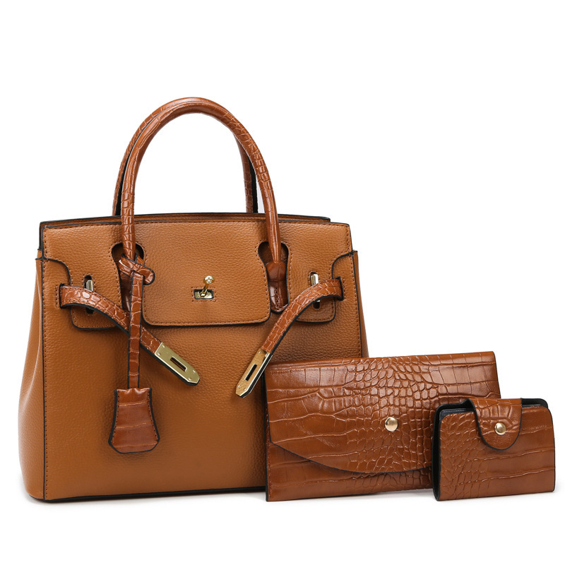 Cross-border foreign trade women's bag 2025 new fashion Europe and the United States retro hand bag casual slung handbag wholesale Cross-border foreign trade women's bag 2025 new fashion Europe and the United States retro hand bag casual slung handbag wholesale