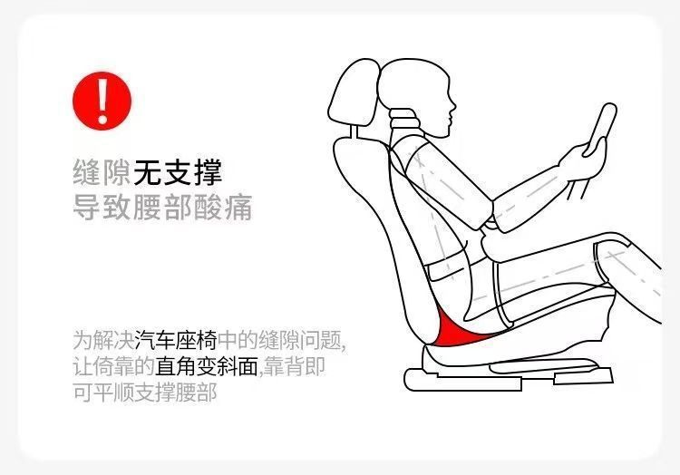 Car headrest, lumbar support, seat neck pillow, in-car cushion, lumbar support seat, waist support backrest pad, car accessories