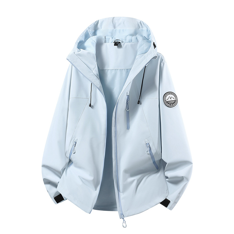 Camel-style windproof and waterproof mountaineering jacket in dopamine color Camel-style windproof and waterproof mountaineering jacket in dopamine color