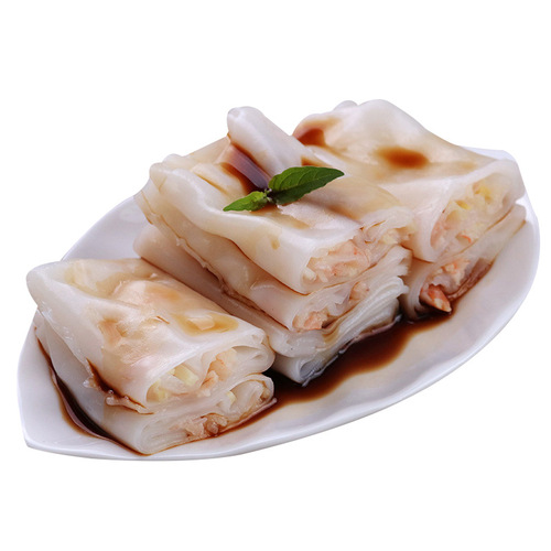 Semi-finished shrimp rice rolls, catering, instant frozen morning tea snacks, Cantonese style Chaoshan sand tea breakfast beef rice rolls