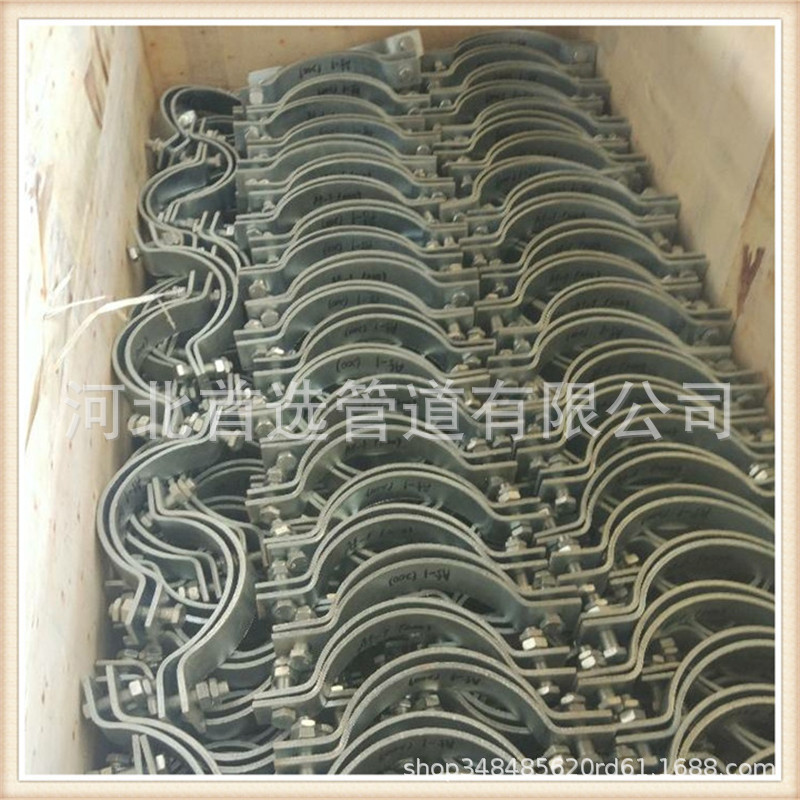 基准型双螺栓管夹 双孔管夹