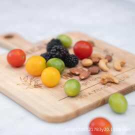 木制菜板木制奶酪板家用迷你儿童餐盘户外便携式水果面板板