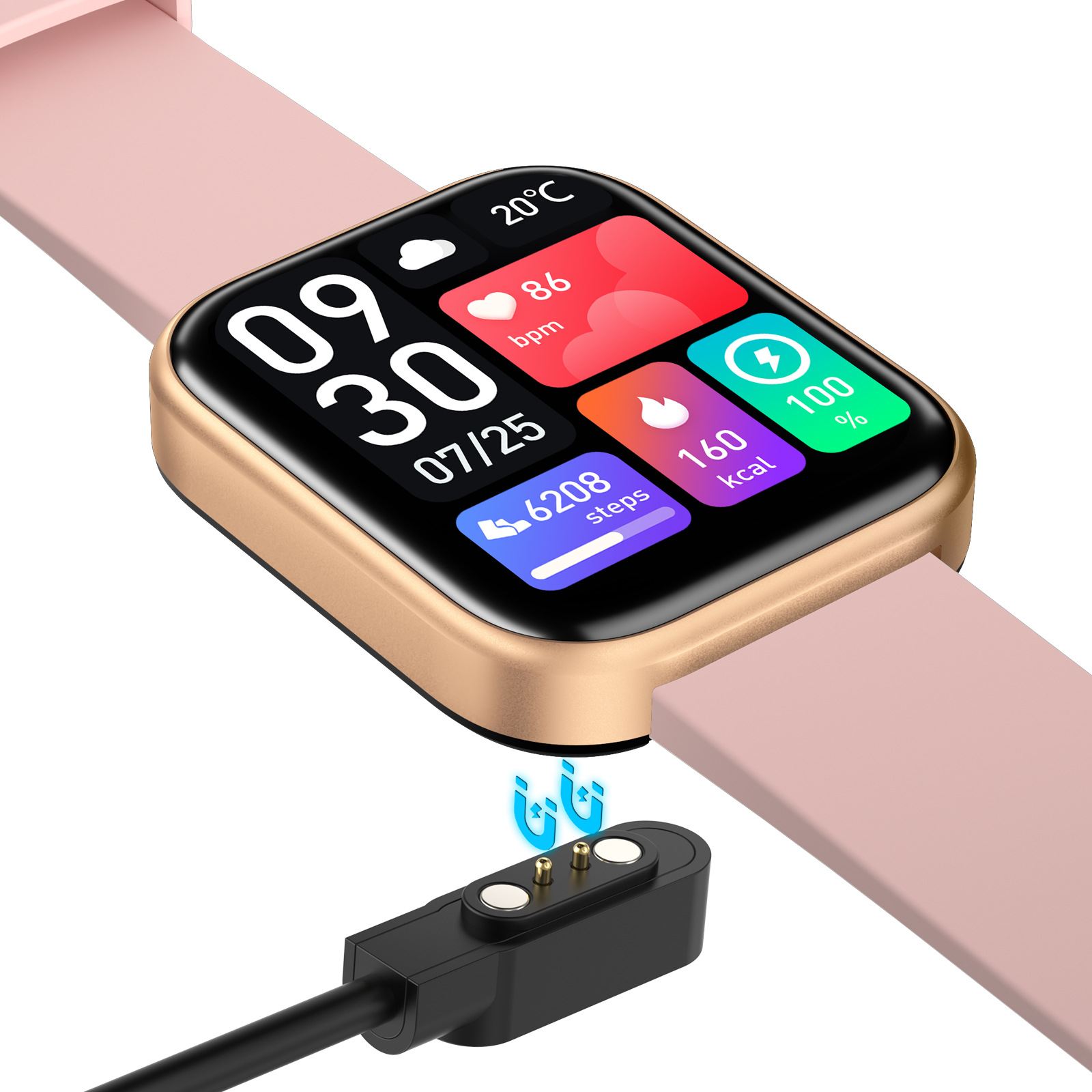 Runmefit GTS6 reloj inteligente de medición de la presión arterial reloj inteligente