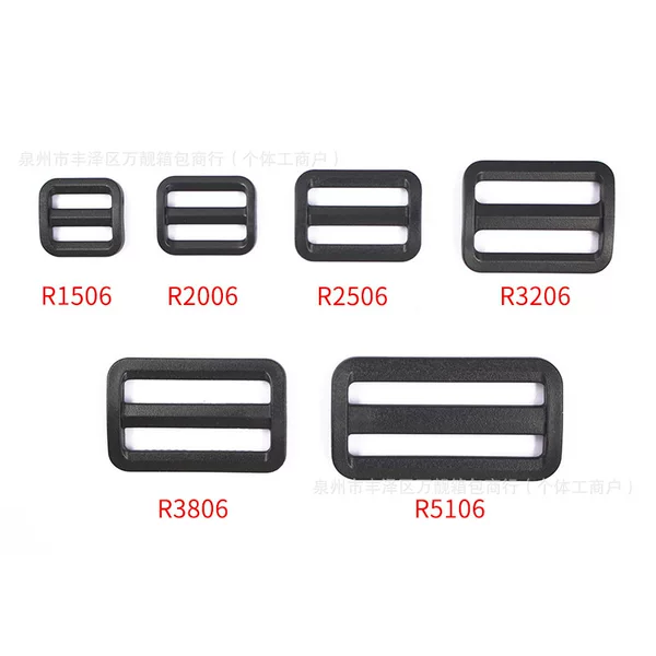 Thickened Japanese Buckle, Three-Speed Plastic, Plastic Japanese Ring, Luggage Accessories Buckle, Bag Strap Length Adjustment Buckle