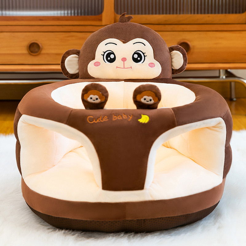 Asiento de estudio anti-rollback para bebés sin lesiones de columna vertebral para bebés pequeños sofá juguetes de peluche de dibujos animados muñeca asiento de muñeca lote