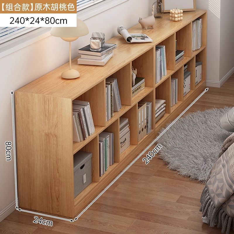 Стеллаж орех натуральный 80x24x60