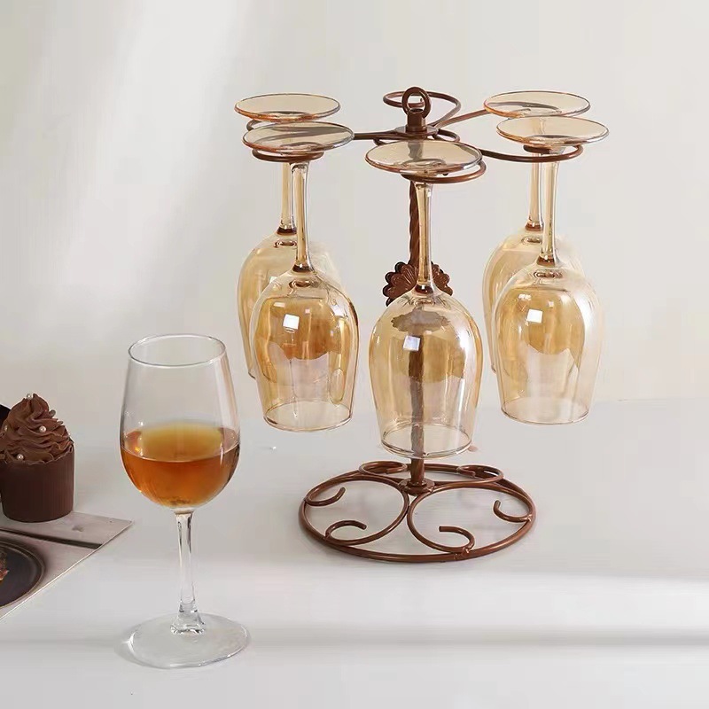 Copa de Vino Tinto con Pie Alto de Cristal para Uso Doméstico