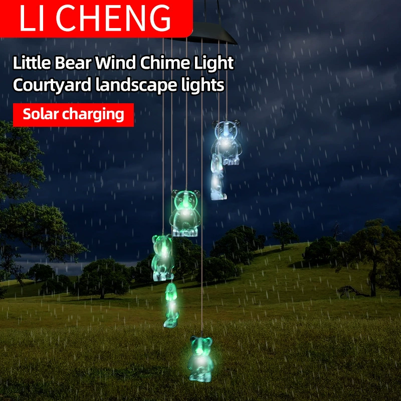 Solar Wind-bell LED deck decoration, parties, yards