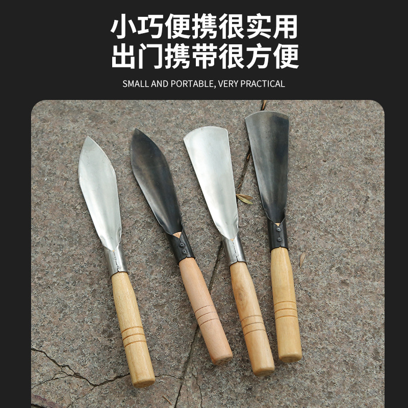 Fábrica al por mayor jardín al aire libre pequeña pala jardinería herramienta de madera pala plantación flor pala excavación verduras silvestres conducción mar pala