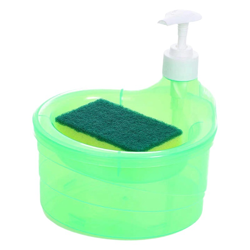 Fabricante transfronterizo detergente de cocina presión presión presión esponja sasafrás caja de prensa cepillo de limpieza caja de jabón jabón jabón líquido caja de jabón