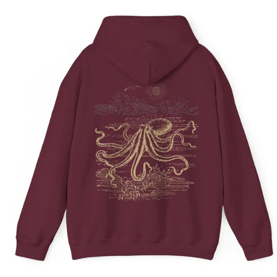 Octopus Hoodie Beachy Hoodies