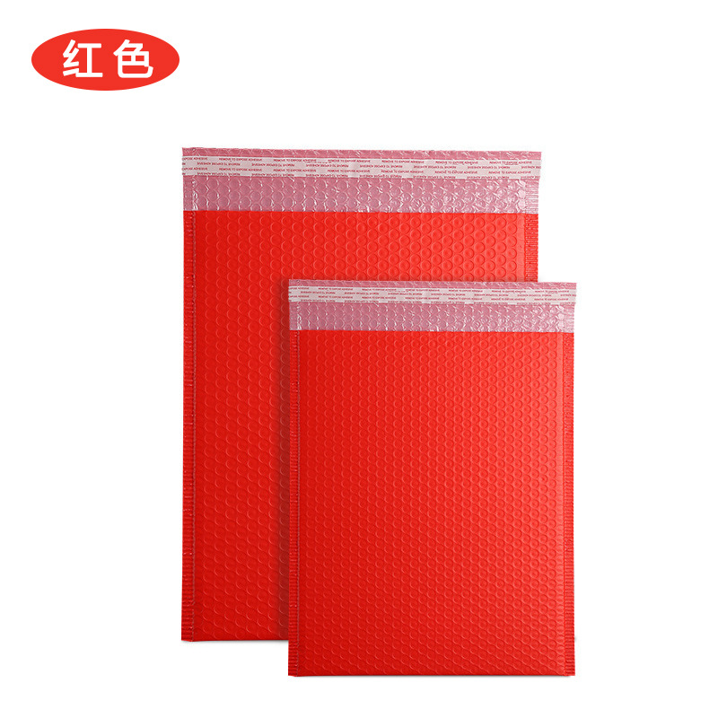 Bolsa de burbujas de color mate gruesa 140g bolsa de burbujas de película de coextrusión negra bolsa autoadhesiva bolsa de espuma de embalaje de ropa