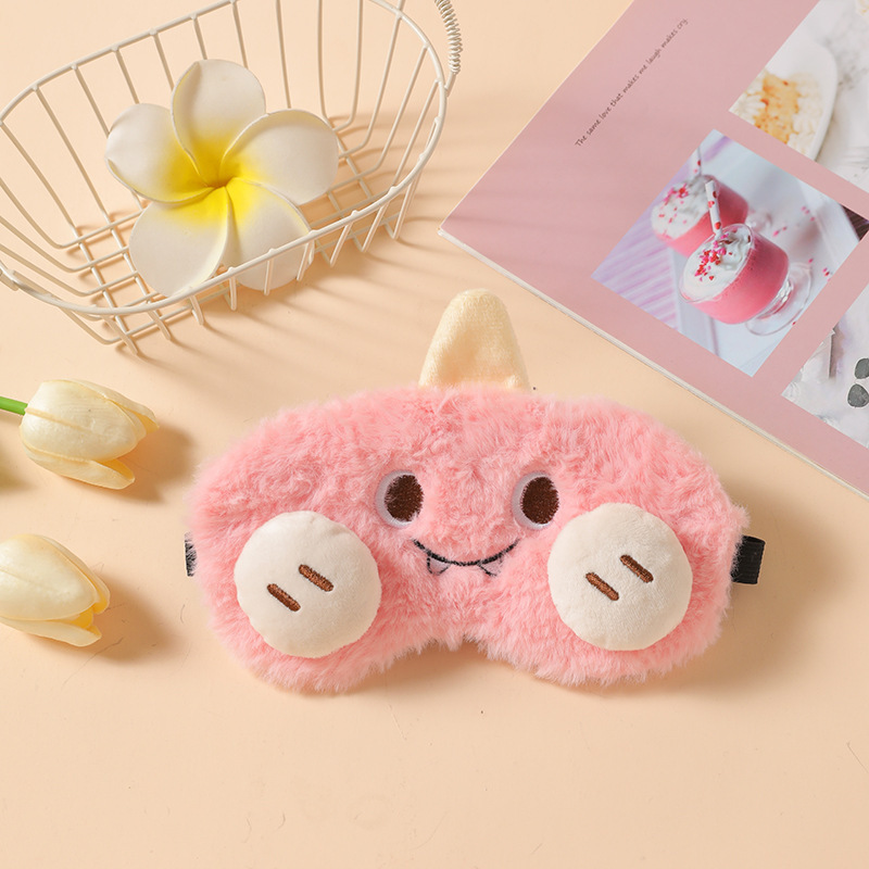 国境を越えたアマゾンは遮光睡眠アイマスクアニメのかわいいぬいぐるみが寝ているアイマスク氷袋のアイマスクスポットを提供している|undefined