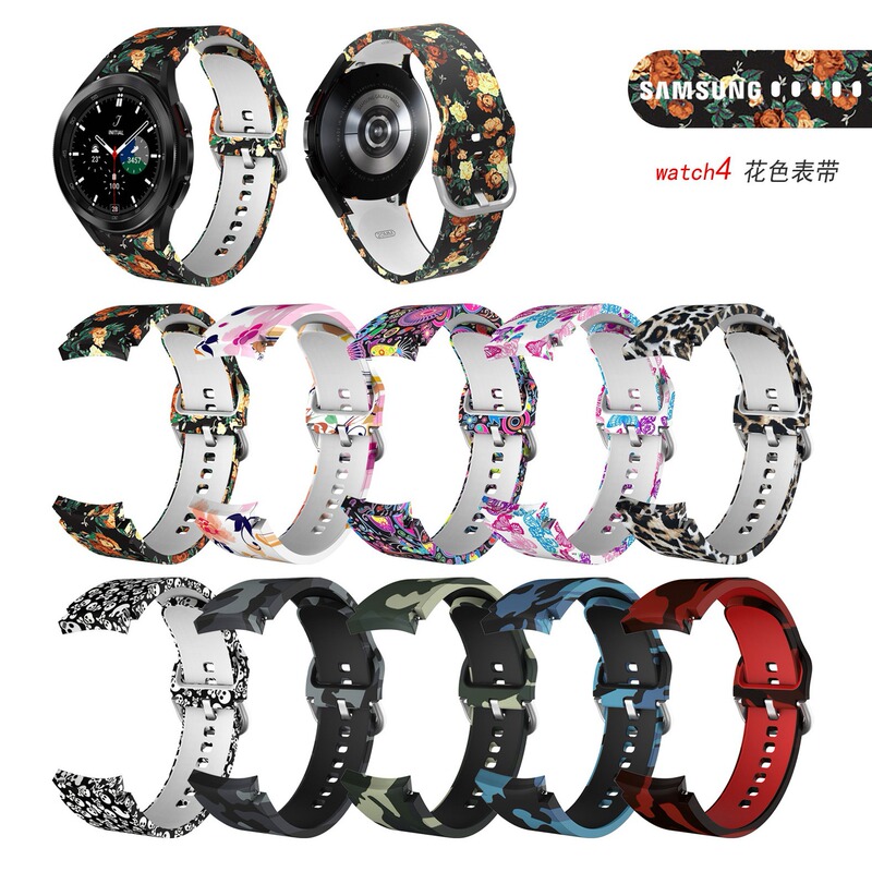 For Samsung watch5/4 pattern strap GALLEY camouflage sports strap spot wholesale For Samsung watch5/4 pattern strap GALLEY camouflage sports strap spot wholesale