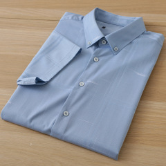 海のはさみの標準の男性の半袖のシャツの格子の新型の夏の涼しい紳士服の軽いビジネスのレジャーのシャツの2y261
