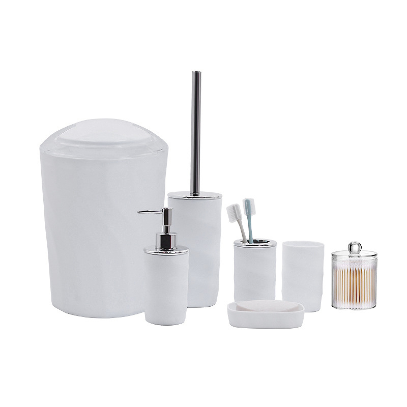 Productos de baño transfronterizos, set de siete piezas, set de baño europeo, set de enjuague bucal, set de taza de cepillo de dientes
