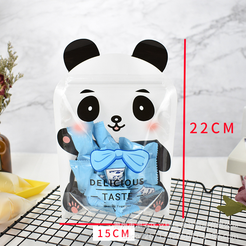 Bolsa de embalaje crujiente copo de nieve Bolsa de turrón bolsa de comida de nuez de jujube de leche bolsa de caramelo bolsa ziplock bolsa de dibujos animados bolsa de forma especial al por mayor