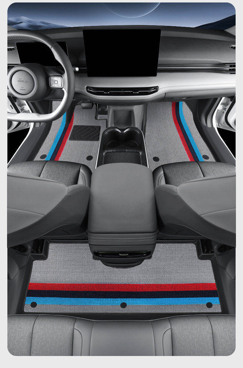 Tpe Door Sill Mats for 26 Models of Linghui E7, Full Coverage Car Mats Specifically for Linghui E7 Rental Version