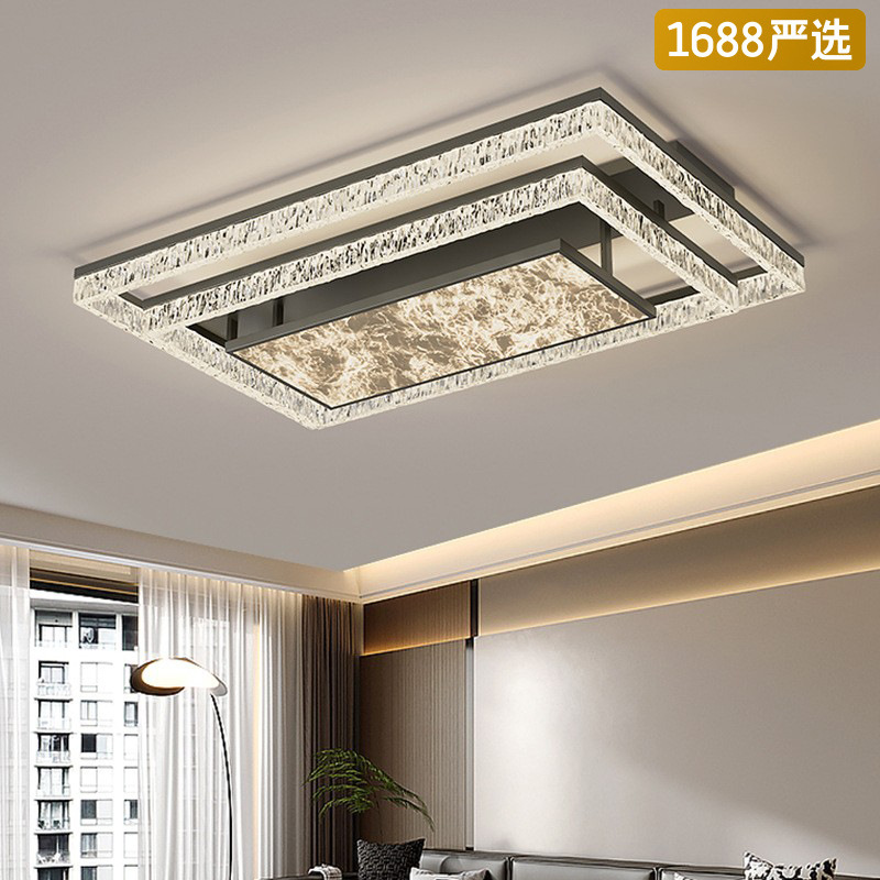 [Selección estricta] lámpara de techo minimalista italiana moderna lujosa luz nubes de niebla lámpara principal de dormitorio atmósfera doméstica lámpara Zhongshan