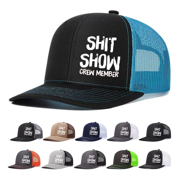 Outdoor Sports SHITSHOW Printing Net Cap Baseball Cap TEMU Hillpiece Explosions Richardson Trucker Cap