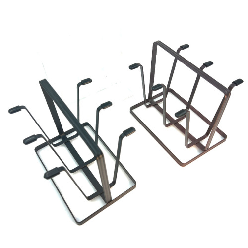 Nordic iron portable coffee cup holder, upside-down 6-position cup drain rack, tea cup household decoration drain rack