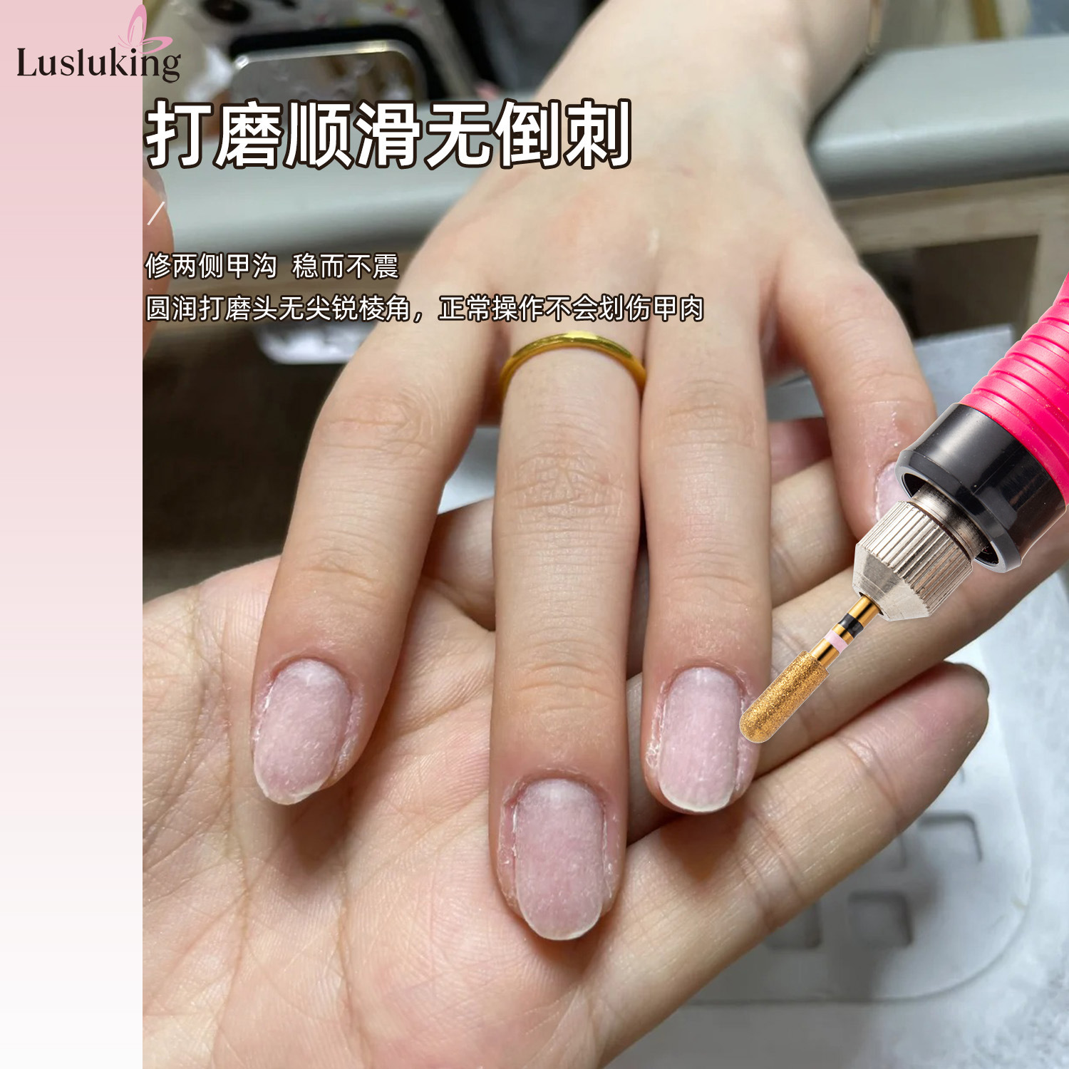 Broca de Diamante para Manicura de 2.35 mm Remoción de Piel Muerta y Pulido image 4