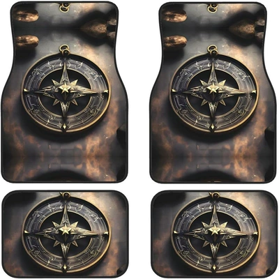 Set of Non-Slip Mats, Retro Nordic – Avtomobil döşəmə paspasları - sku98-color-temu-hot-selling-floor-mats-105-3344cm-two-piece-pack
