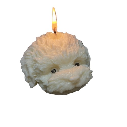 Sanxin Teddy Dog Head Candle Silicone Mold DIY Animal Scented Candle Chocolate Dog Pinch Mold