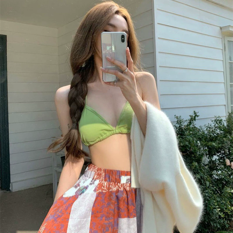 Короткая шея бикини без спинки