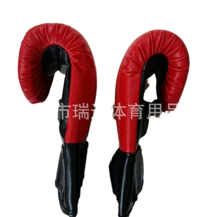 Ventas de fábrica pulgar-fugas guantes de boxeo Sanda adultos niños luchando Muay Thai guantes de boxeo Sanda entrenamiento mano